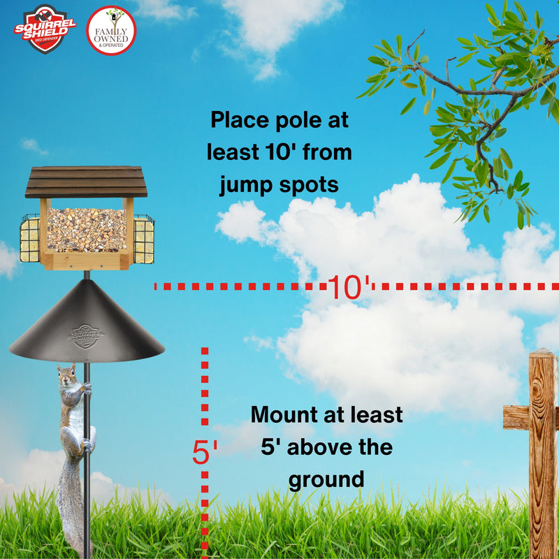 Load image into Gallery viewer, Squirrel Shield Wrap Around Metal 18" Squirrel Baffle