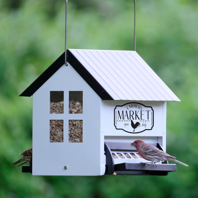 Load image into Gallery viewer, Squirrel Shield Metal Hopper Feeder