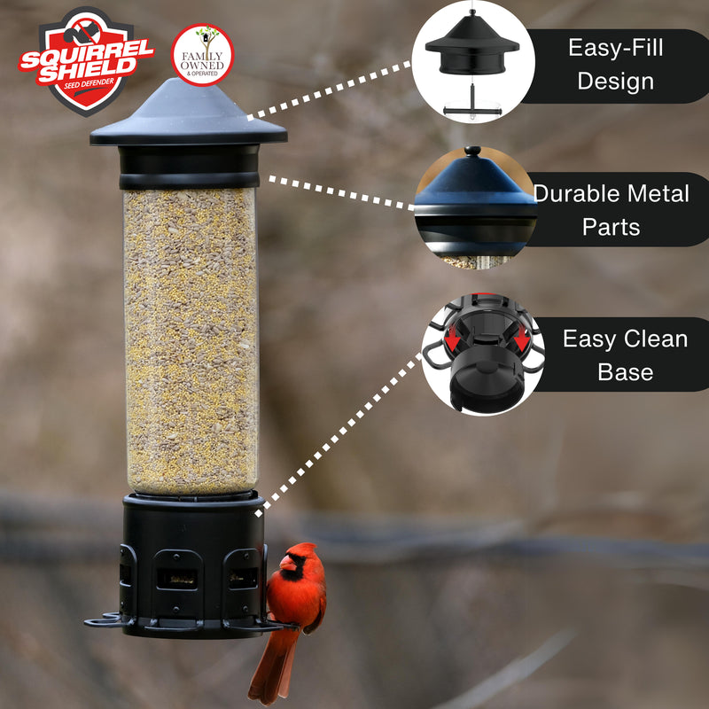 Load image into Gallery viewer, Squirrel Shield Pro Tube Feeder