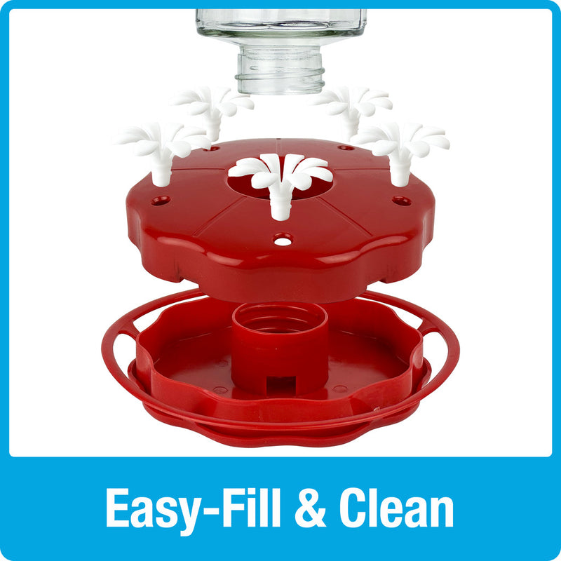 Load image into Gallery viewer, Scarlet Swirl Gravity Hummingbird Feeder