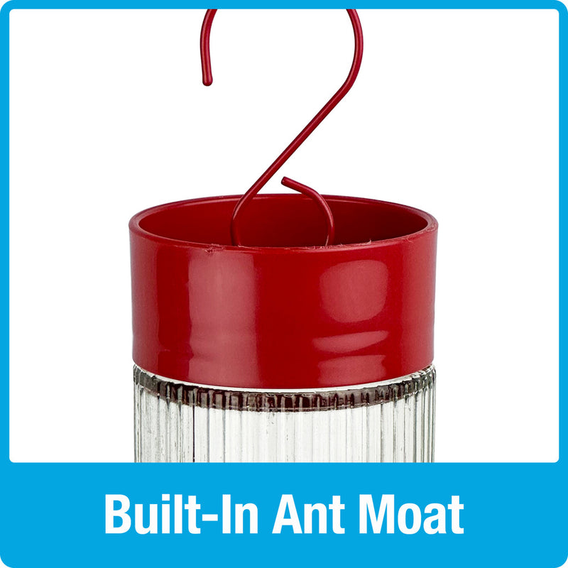 Load image into Gallery viewer, Ribbed Rose Gravity Hummingbird Feeder