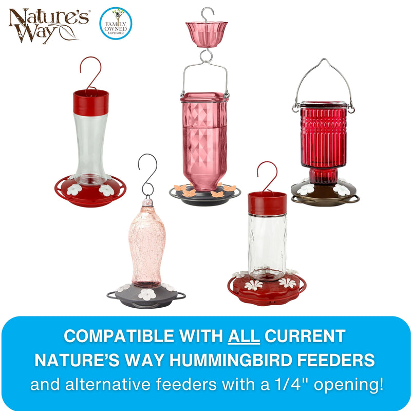 Load image into Gallery viewer, Red Tulip Hummingbird Feeder Replacement Flowers w/ Cleaning Brush, 9 ct