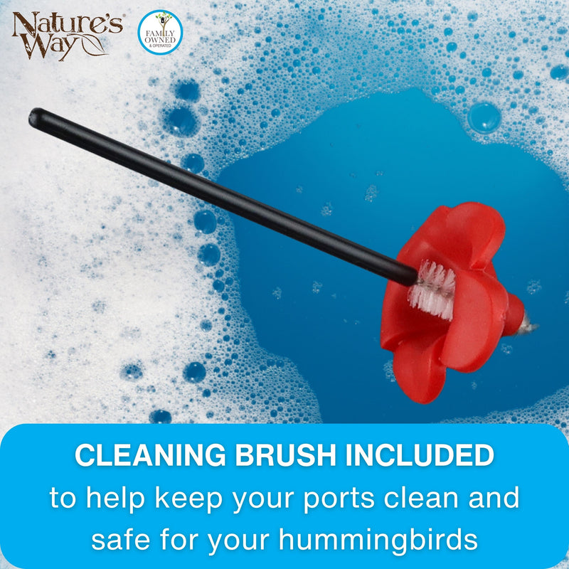 Load image into Gallery viewer, Red Tulip Hummingbird Feeder Replacement Flowers w/ Cleaning Brush, 9 ct