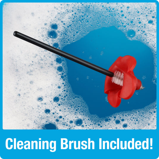 Hummingbird Feeder Replacement Flowers w/ Cleaning Brush - Tulip, Red, 9