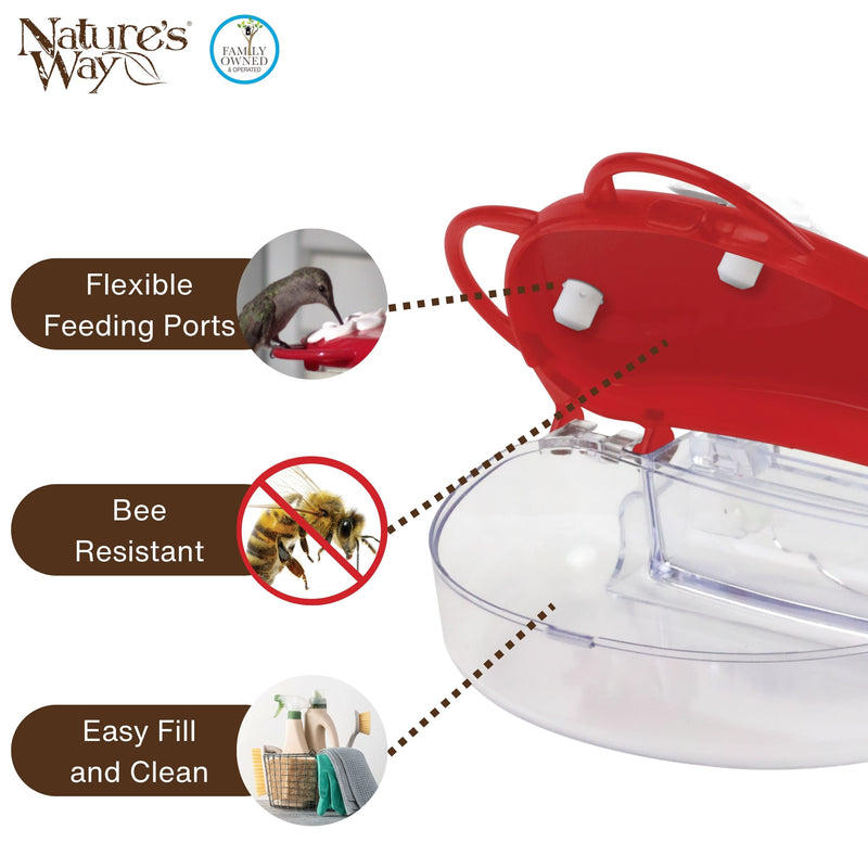 Load image into Gallery viewer, Traditional Window Hummingbird Feeder