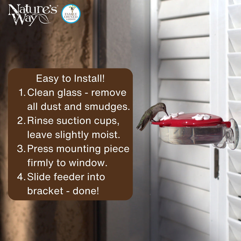 Load image into Gallery viewer, Traditional Window Hummingbird Feeder