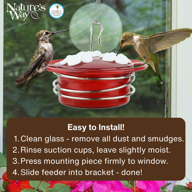 Load image into Gallery viewer, 3-Pack Petite Plastic Window and Handheld Hummingbird Feeder