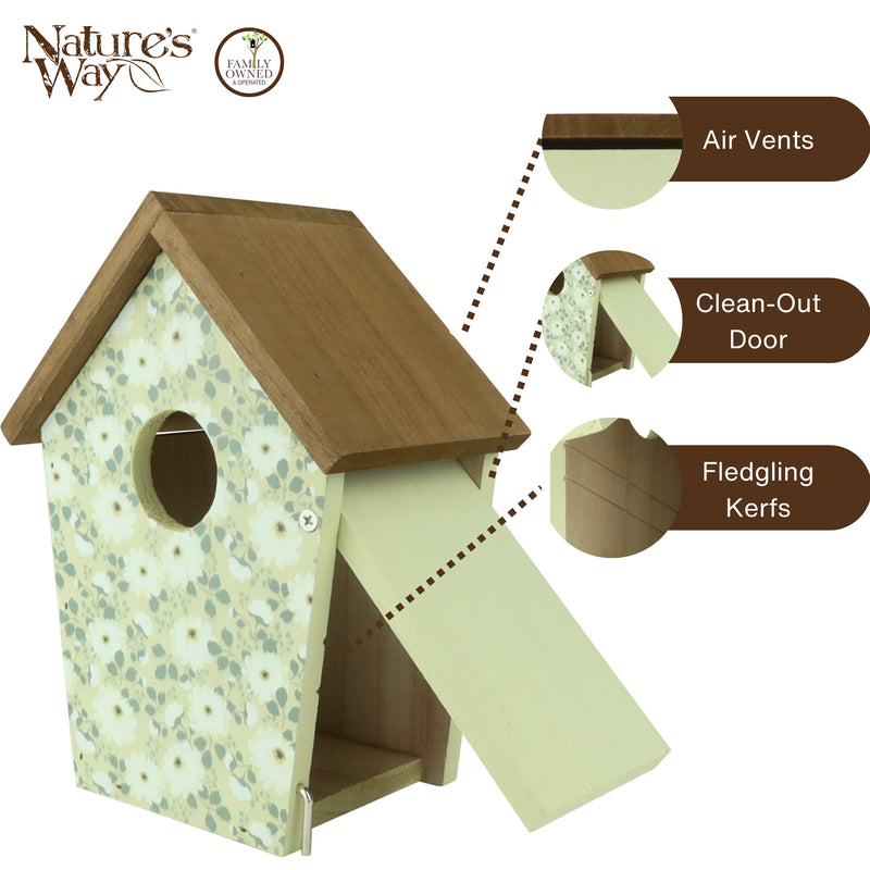 Load image into Gallery viewer, Olive Blossoms Decorative Bluebird House