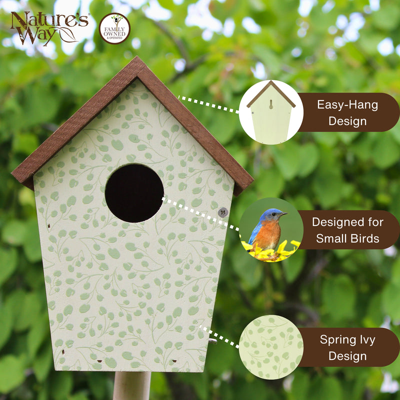 Load image into Gallery viewer, Spring Ivy Decorative Bluebird House