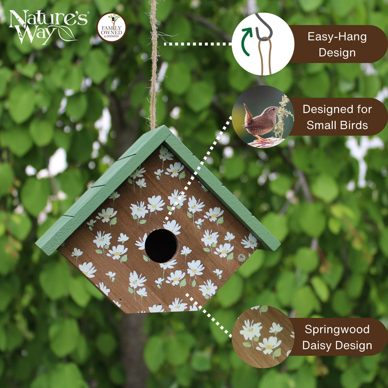 Load image into Gallery viewer, Springwood Daisy Decorative Wren House