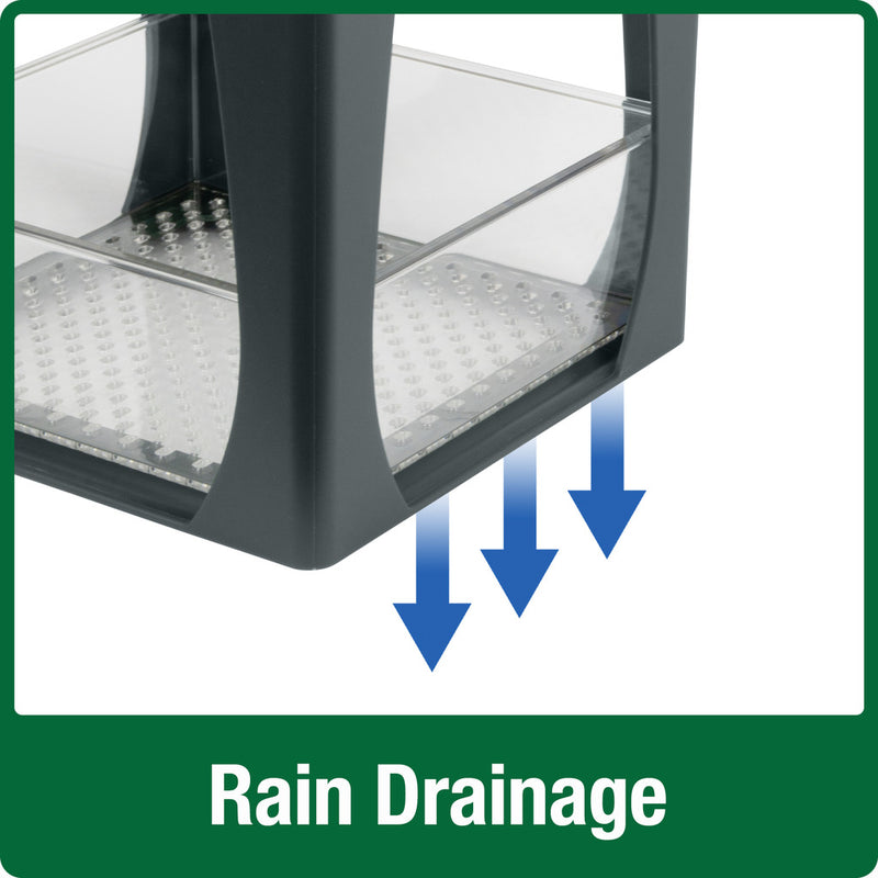Load image into Gallery viewer, Dine-in Hanging Plastic Fly Through Bird Feeder - Grey