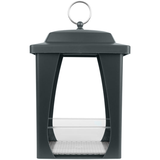 Dine-in Hanging Plastic Fly Through Bird Feeder - Grey