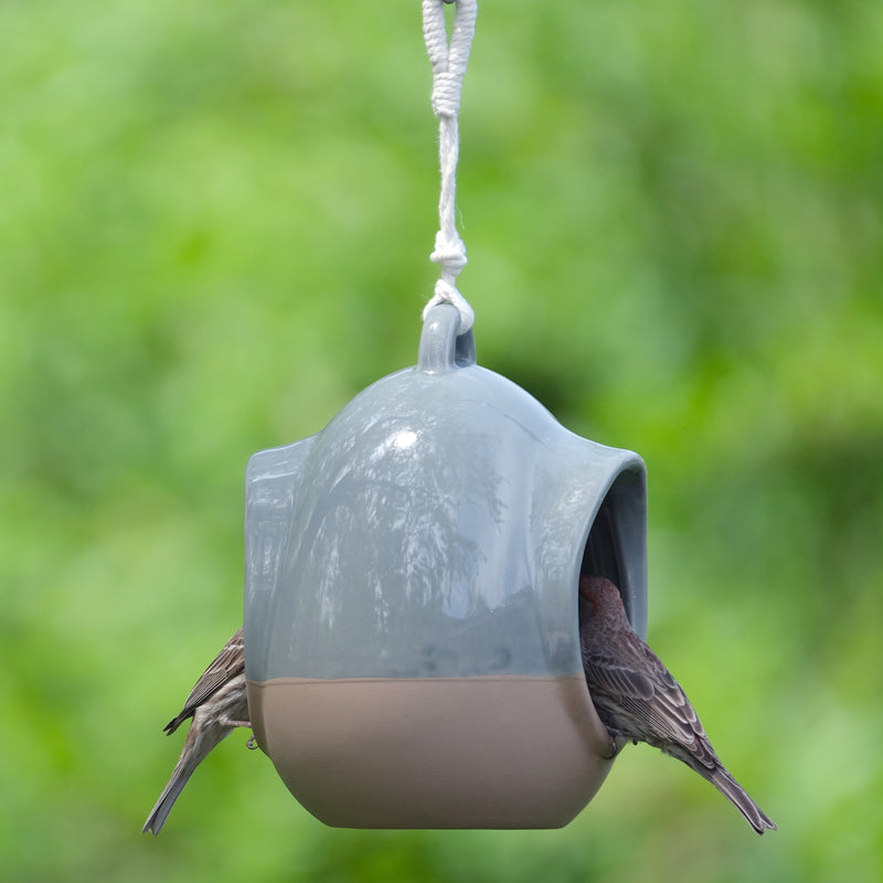 Load image into Gallery viewer, Planter & Perch Ceramic Fly Through Feeder and Planter