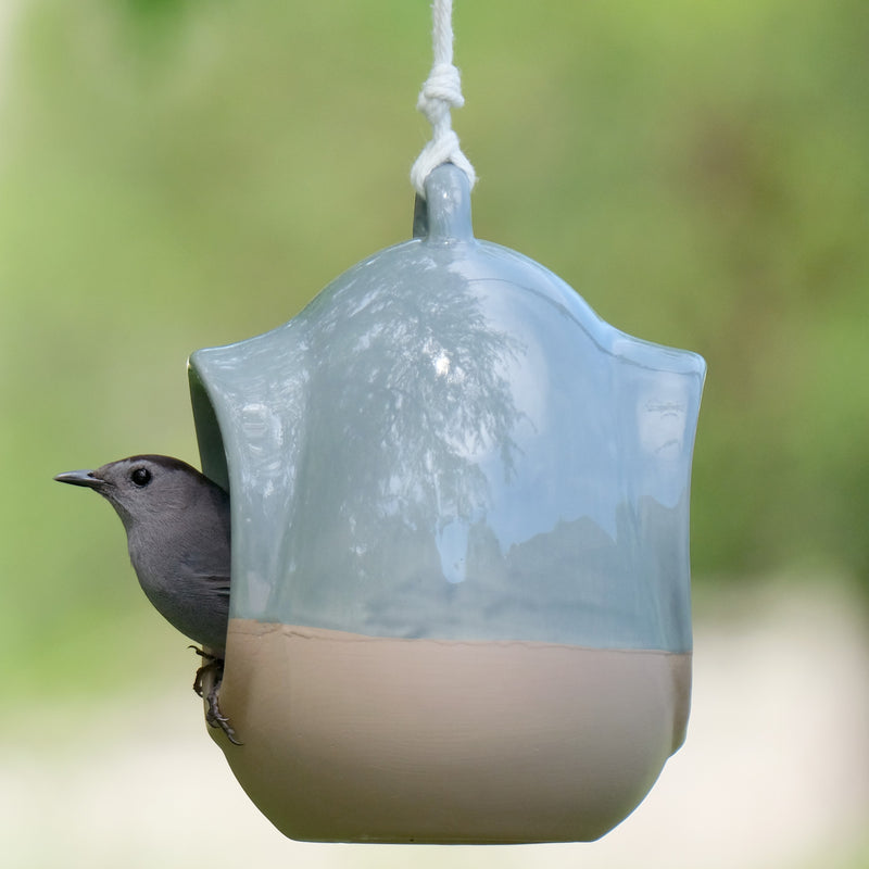 Load image into Gallery viewer, Planter & Perch Ceramic Fly Through Feeder and Planter