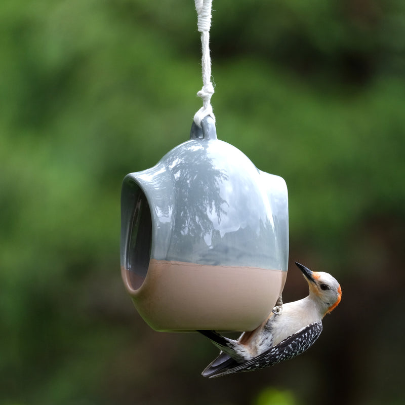 Load image into Gallery viewer, Planter & Perch Ceramic Fly Through Feeder and Planter