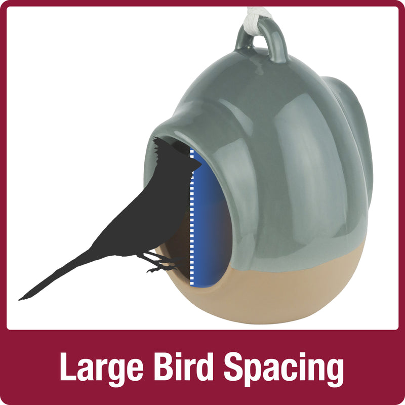 Load image into Gallery viewer, Planter & Perch Ceramic Fly Through Feeder and Planter