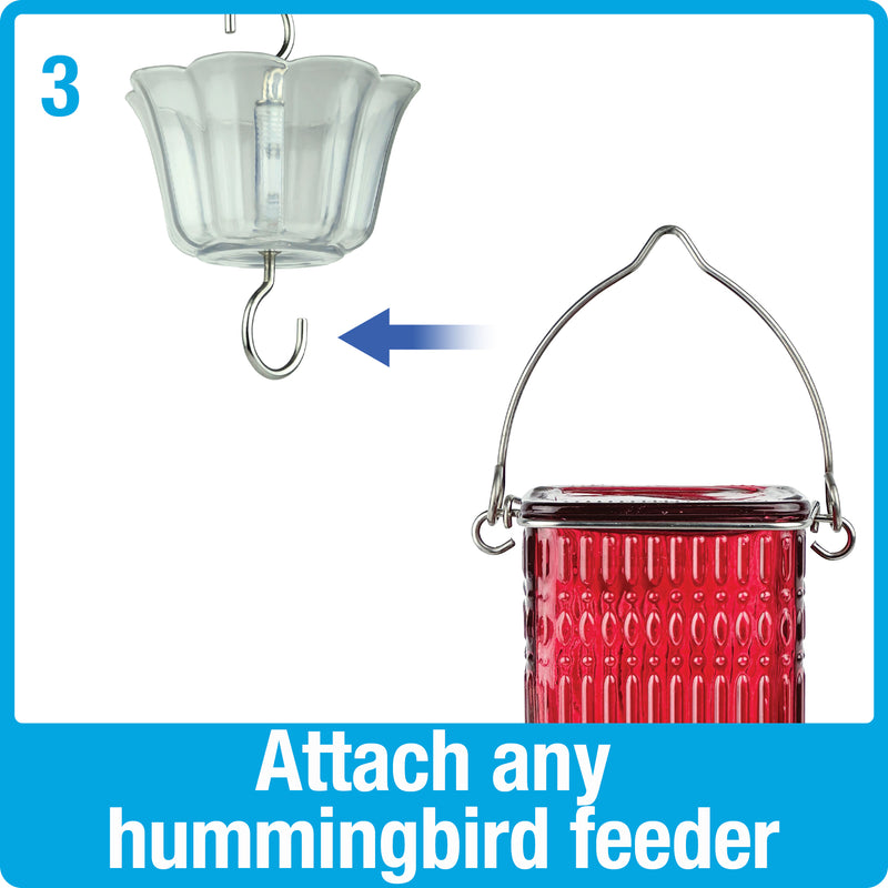 Load image into Gallery viewer, Clear Hummingbird Feeder Ant Moat