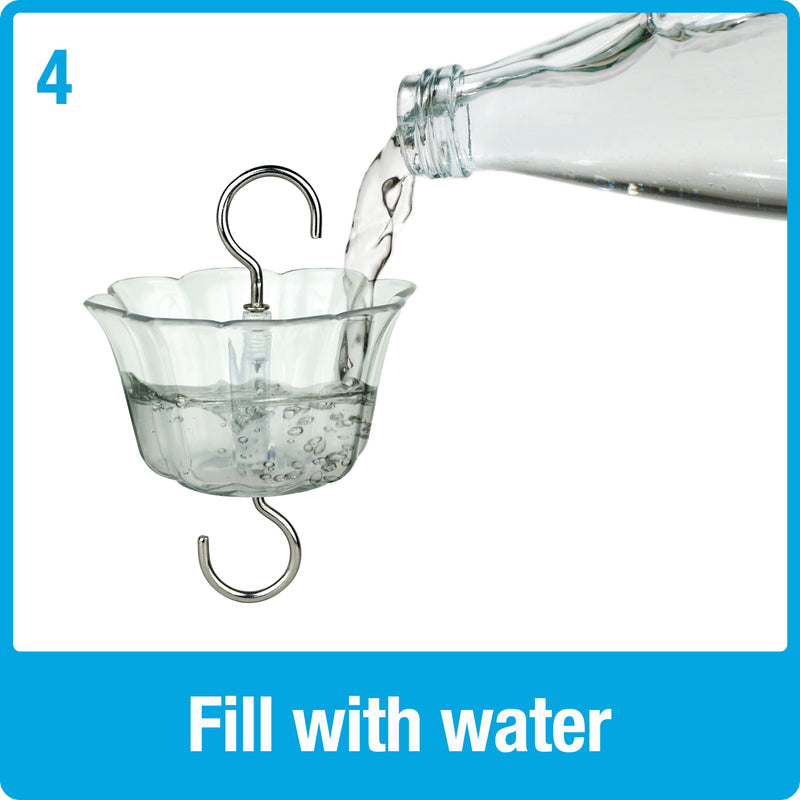 Load image into Gallery viewer, Clear Hummingbird Feeder Ant Moat