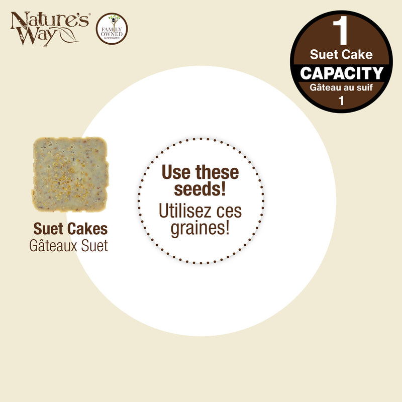 Load image into Gallery viewer, Metal Single Cake Suet Cage Bird Feeder - Single Cake