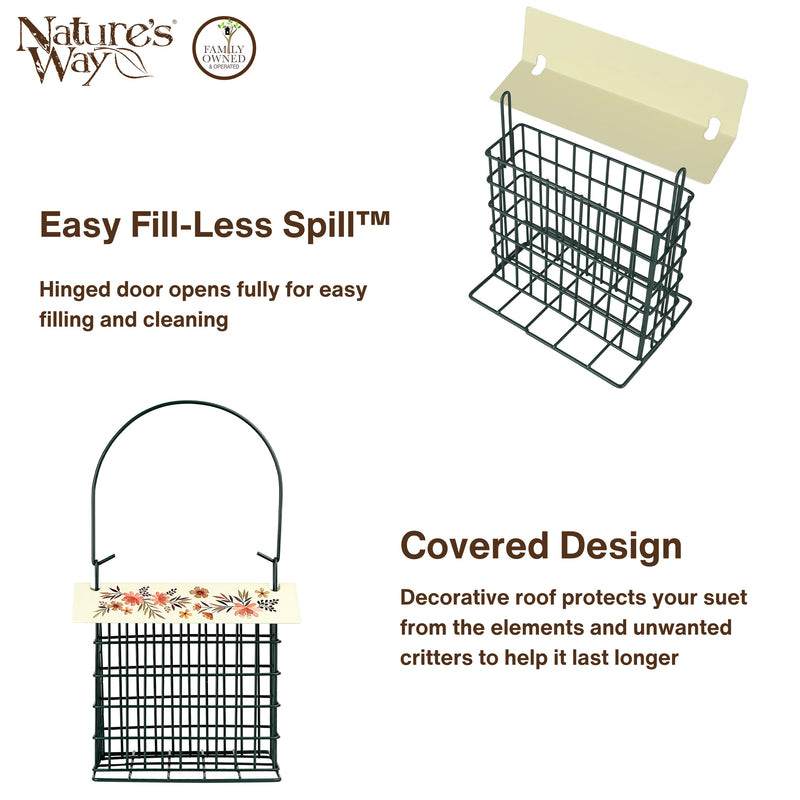 Load image into Gallery viewer, Decorative Metal Single Cake Suet Cage Bird Feeder - Single Cake