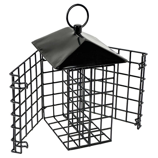 Suet Cage Bird Feeder w/ Roof - Two Cake (Model