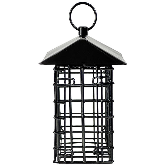 Suet Cage Bird Feeder w/ Roof - Two Cake