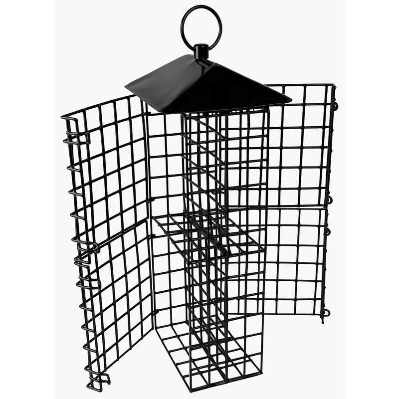 Load image into Gallery viewer, Suet Cage Bird Feeder w/ Roof - Four Cake