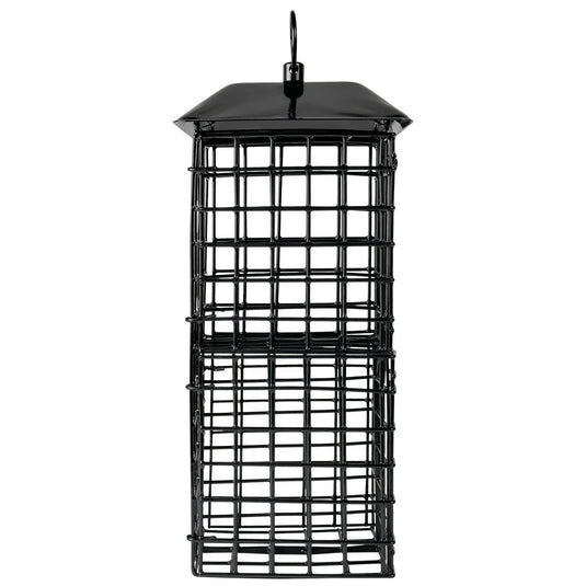 Suet Cage Bird Feeder w/ Roof - Four Cake