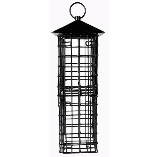 Suet Cage Bird Feeder w/ Roof - Four Cake
