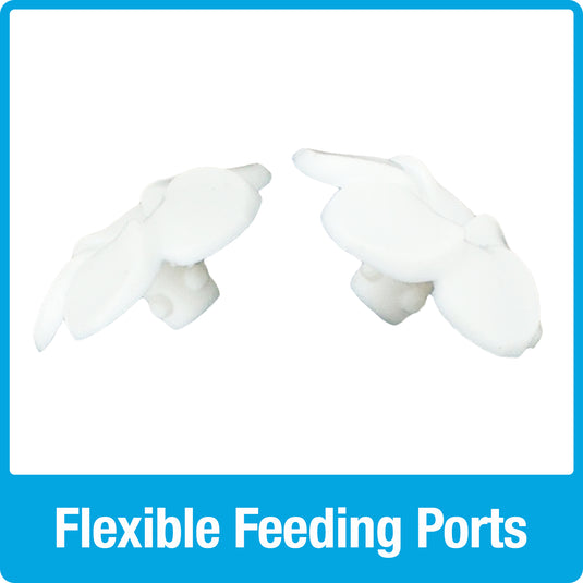 Scarlet Silhouette Glass Gravity Hummingbird Feeder