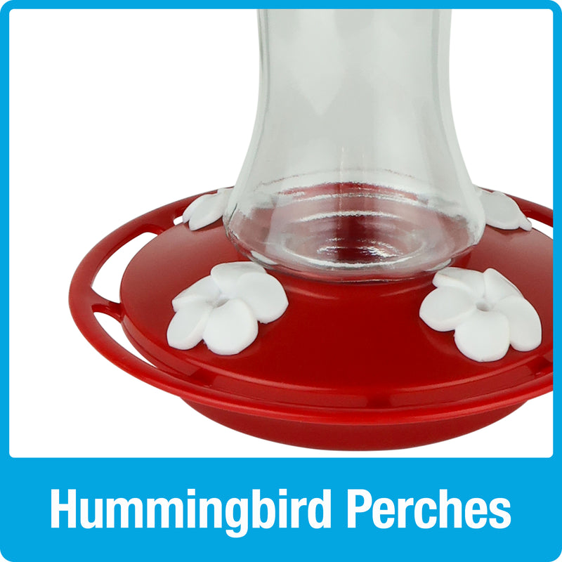 Load image into Gallery viewer, Scarlet Silhouette Glass Gravity Hummingbird Feeder