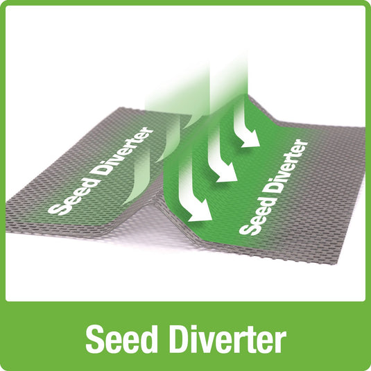 Tented seed diverter Diverts seed to feeding area giving birds easy access on Multiple birds feeding from Nature's Way 3 QT bamboo Hopper bird Feeder with two Suet Cages