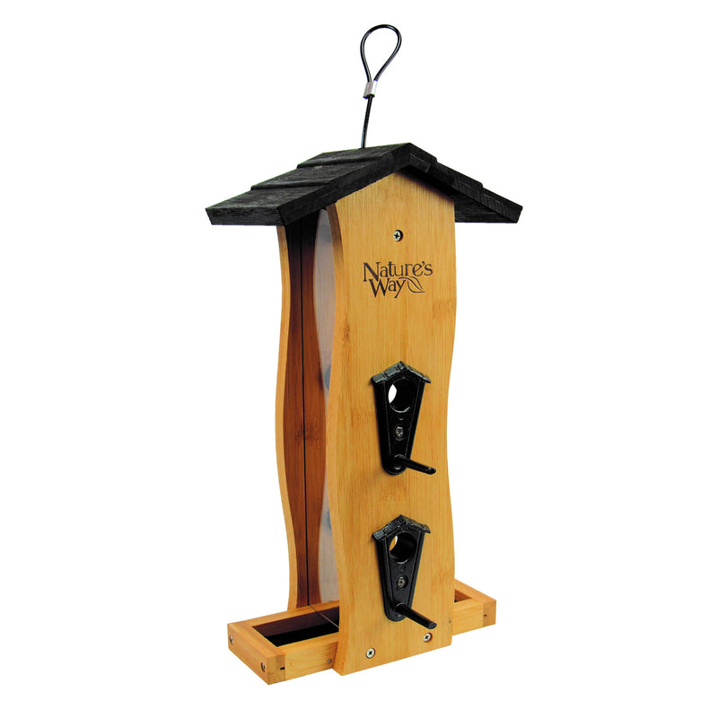 Load image into Gallery viewer, Nature&#39;s Way bamboo Vertical Wave bird Feeder
