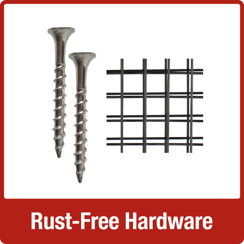 Load image into Gallery viewer, rust free hardware screws and mesh cage
