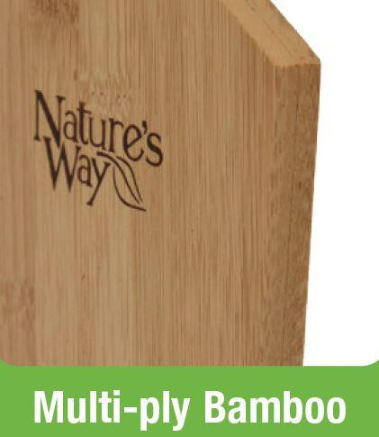 Close up of multi-ply bamboo on the Nature's Way bamboo Hanging Platform bird Feeder