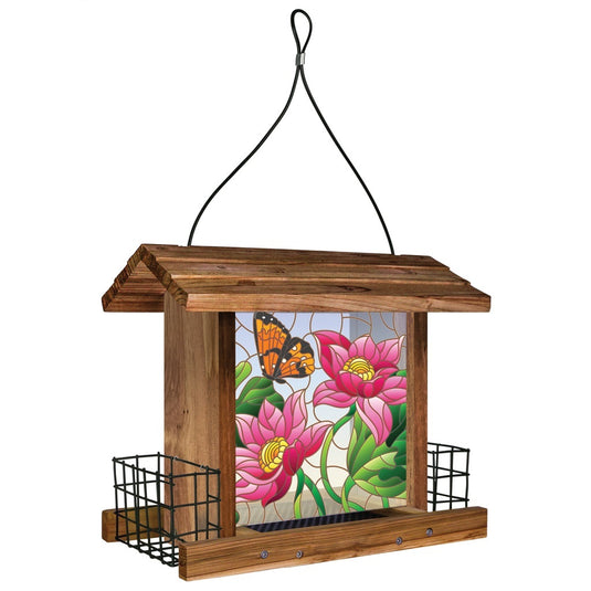 Stained Glass Hopper Feeder