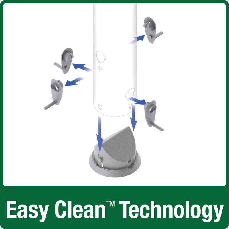 Load image into Gallery viewer, all parts removable for easy cleaning on the Nature's Way Deluxe Easy Clean Tube Feeder