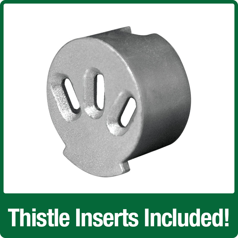 Load image into Gallery viewer, thistle inserts included on the Nature's Way Deluxe Easy Clean Tube Feeder