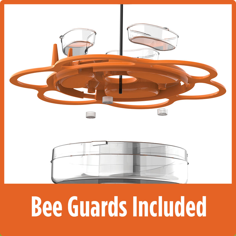 Load image into Gallery viewer, three bee guards included on the Nature's Way All-In-One Oriole Buffet