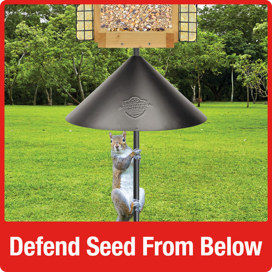 Squirrel Shield Wrap Around Metal Squirrel Baffle