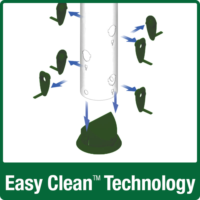 Load image into Gallery viewer, all parts removable for easy cleaning on the Nature&#39;s Way Wide Easy Clean Tube Feeder
