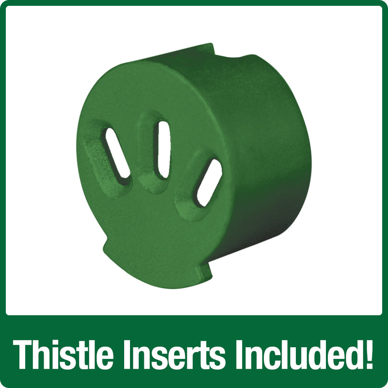 Load image into Gallery viewer, thistle inserts included on the Nature's Way Wide Easy Clean Tube Feeder