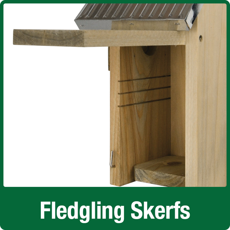 Load image into Gallery viewer, fledgling skerfs on the Wild wings Galvanized Weathered Bluebird House