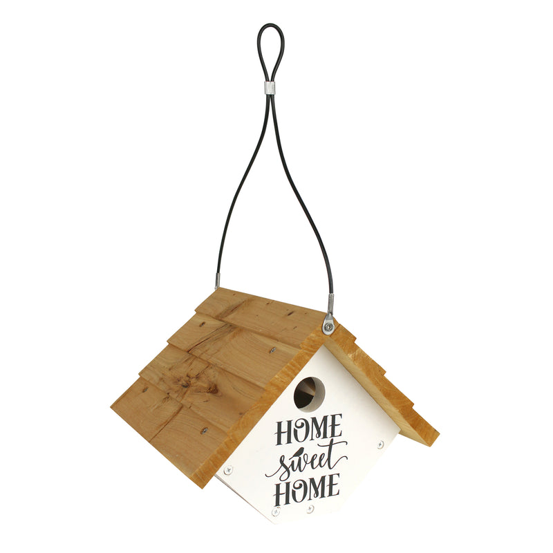 Load image into Gallery viewer, side view of Nature's Way Farmhouse Wren House on white background