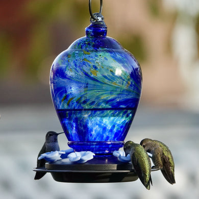 Artisan Gravity Hummingbird Feeder - Spring Rain
