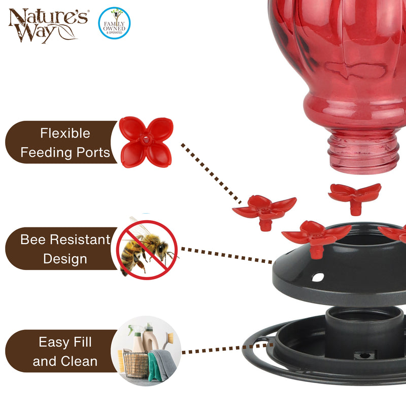 Load image into Gallery viewer, Garnet Visions Antique Hummingbird Gravity Feeder
