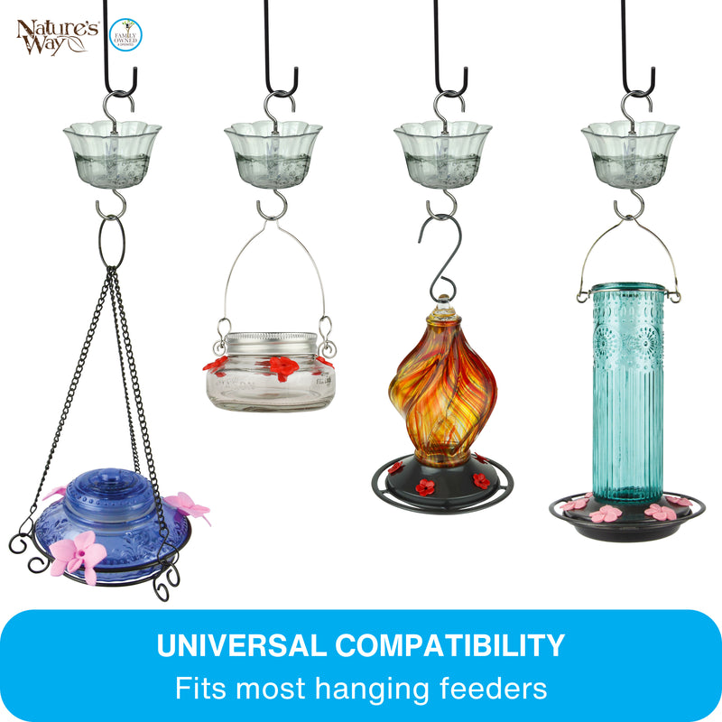 Load image into Gallery viewer, 4-Pack Clear Hummingbird Feeder Ant Moat
