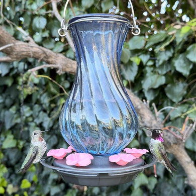 Perfect Pitcher Antique Glass Gravity Hummingbird Feeder