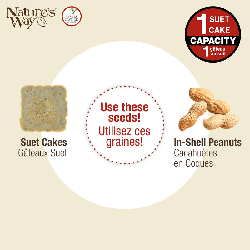 Load image into Gallery viewer, Cedar Tail-Prop Suet Feeder
