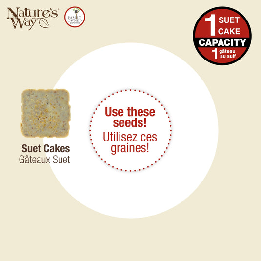 Cedar Upside-Down Suet Feeder